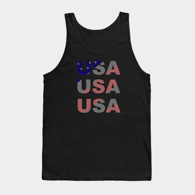 Stars and Stripes, USA Flag, Patriotic, Patriot, Proudly American Tank Top by KZK101